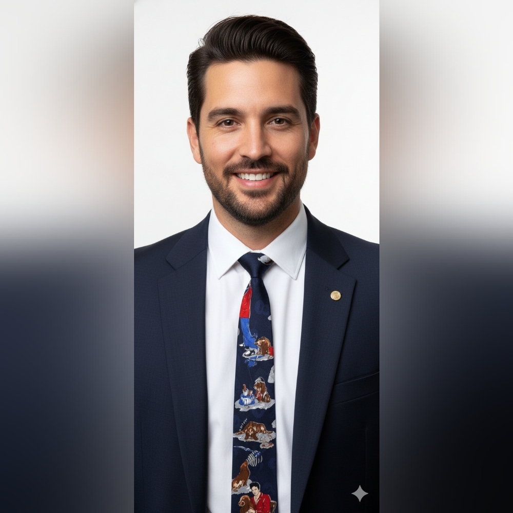 Vintage Superba The Elvis Presley Collection Hound Dog Silk Necktie Novelty